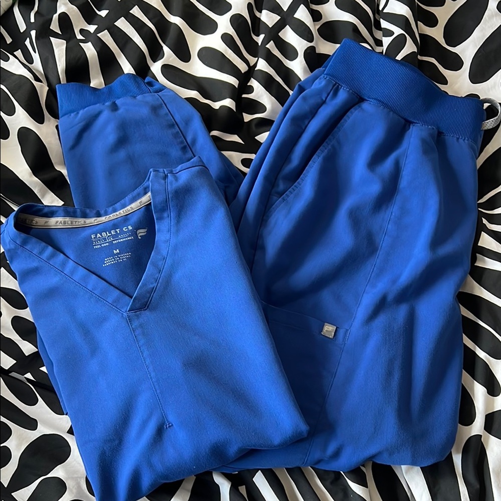 Fabletics Royal Blue V-Neck Top